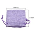 thumbnail image 2 of Unique Bargains Linen Burlap Bags with Drawstring for Gifts,DIY Craft Purple 7 x 9cm 12pack, 2 of 5