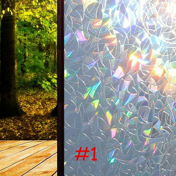 3D Window Films Privacy Film Decorative Flower Film Sticker for Door