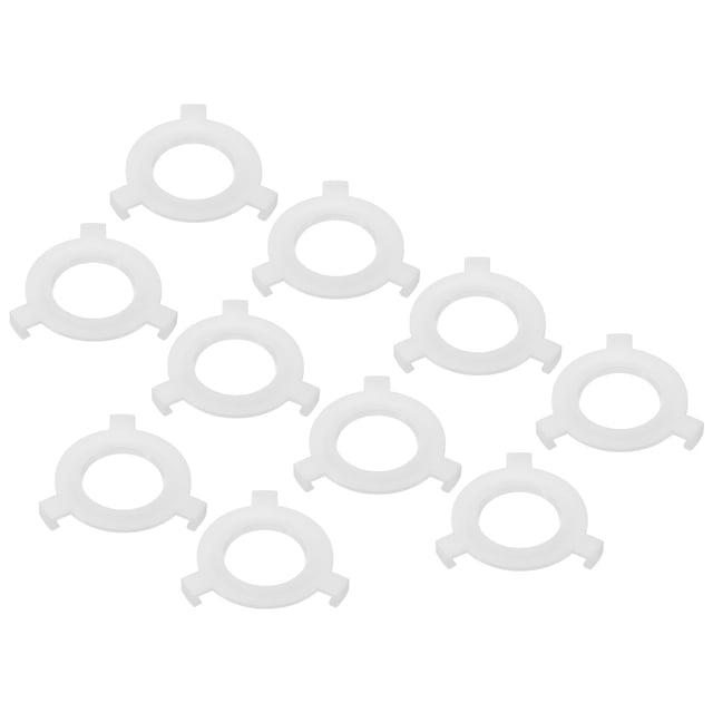 Unique Bargains E27 to E14 Lamp Shade Reducing Ring Lamp Holder Adapter Converter Reducer Fitting Light Fixture 10 Pack