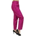 thumbnail image 6 of Phagun Women's Magenta Dupion Pants High Waist Narrow Bottom Trousers-XX-Large, 6 of 9