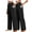 75# 2Pack:Black+Black, variant on NELEUS Womens 29" Wide Leg Pants Athletic Yoga Leggings Casual Sweatpants Stretch Dress with Pockets,Light Purple,US Size M