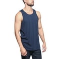 thumbnail image 6 of G-Style USA Men's Straight Hem Long Length Tank Top TT60 - Navy - Large, 6 of 7