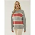 thumbnail image 2 of Relaxed Fit Colorful Striped Sweater, 2 of 5
