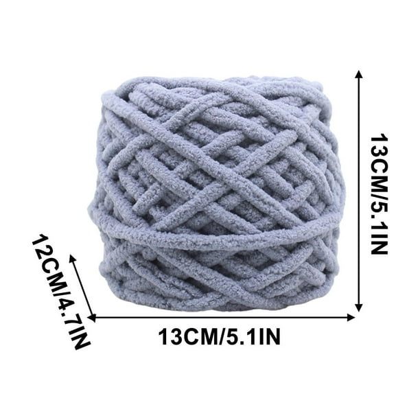 Hilo grueso Ice Bar tejido a mano para crochet y manualidades | Hilo acrílico grueso de 5 mm | 100 g, 325 m por madeja | Teñido en segmentos para bufandas, suéteres y muñecos amigurumi