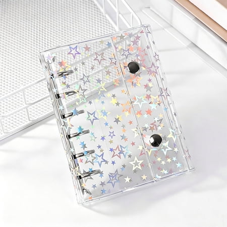 Glitter Star Planner Cover Budget Protector for Notebook Journal Albums Organizer Folder Loose Envelopes