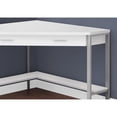thumbnail image 4 of Computer Desk Home Office Corner 42"L Work Laptop Metal White, 4 of 5