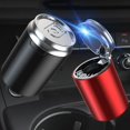 thumbnail image 4 of Car LED Ashtray with Lid and LED Light for Cup Holder,Windproof Outdoor for Cars Vans Camping（black）, 4 of 5