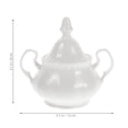 thumbnail image 2 of LEEYNEER Vintage Ceramic Coffee Pot 280ml Sugar Bowl White Porcelain Sugar Jar with Lid  Elegant Kitchen Countertop Container for Tea Coffee Sugar Storage, 2 of 8