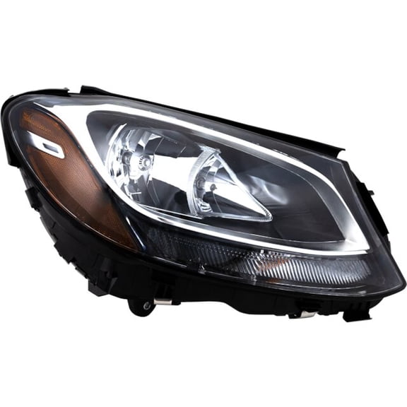 Right Headlight - Compatible with 2015 - 2018 Mercedes-Benz C300 2016 2017
