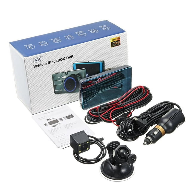 4 Inches 1080P Dual Lens 170 Degree Camera Car Dvr Dash Auto Vehicle Video Recorder G-sensor Night Car Dvr