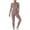 DT-Coffee, variant on DailyTrove Women's Long Sleeve Crew Neck Crop Top & Legging Set - Solid Color, Slim Fit, Gym & Casual Wear,Dark Gray