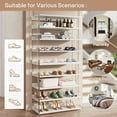 Finmind 8-Tier Acrylic Shoe Rack, 63
