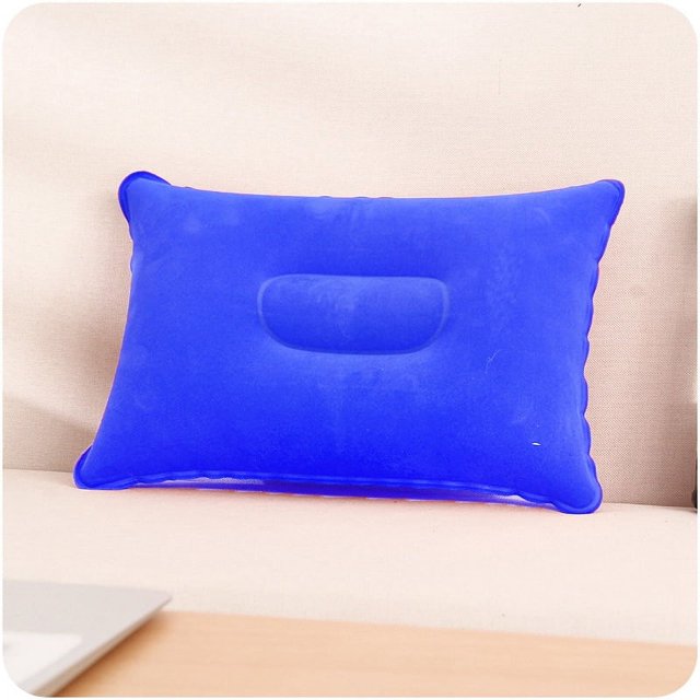 Almohada de PVC para exteriores, para viajes, acampada, gruesa, rectangular, inflable, para la siesta, cuadrada