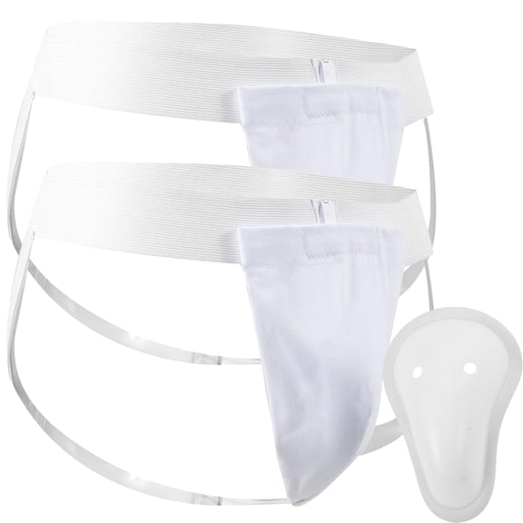 NKZNKZ Men's Athletic Supporter Groin Protector with Cup Tuck Under Athletic Cup and Supporter 2*Supporter 1* CUP SIZE:L
