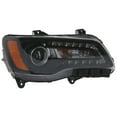 thumbnail image 4 of For 12-14 300 Front Halogen Headlight Headlamp Black Housing w/Bulb Right Side, 4 of 5