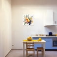 thumbnail image 3 of ZHONGYUTONG Tropical Fruit Canvas Wall Art Pear Grape Pictures Wall Decor Watercolor Fruit Painting for Kitchen Dining Room Framed (18.00" x 18.00"), 3 of 5