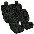 thumbnail image 6 of Xoenoiee Black Leopard Print Car Seat Covers Front Seat Covers Rear Bench Seat Protector Rear Backrest Cover for Most Vans Trucks SUVs, Automotive Interior Accessories, 6 of 7