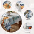 thumbnail image 5 of Blue Pumpkin Table Cloth Waterproof Tablecloths, Orange White Thanksgiving Autumn Eucalyptus Tablecloth Dining Table Cover for Kitchen Party Tabletop Outdoor, Square Tablecloth 54x54 Inch, 5 of 9