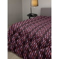 thumbnail image 2 of Colorful Down Alternative Comforter, Abstract Geometric Motifs with Hatched Style in Purple Pink Tones, Microfiber Quilt for All Season, 5 Sizes, Pale Mauve and Pale Fuchsia, by Ambesonne, 2 of 3