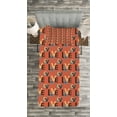thumbnail image 3 of Ambesonne Dark Coral Quilted Bedspread Set 2 Pcs, Capital Love Words, Twin Size, Dark Brown Vermilion, 3 of 3