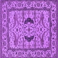 thumbnail image 1 of Ahgly Company Indoor Square Oriental Purple Industrial Area Rugs, 8' Square, 1 of 4