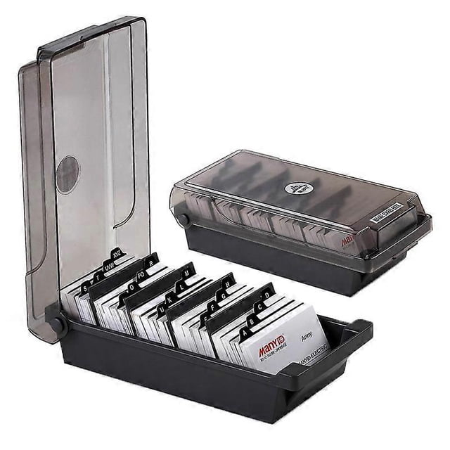 Large Capacity Business Card Organizer File Name Card Case Holder Card Storage Box Organizer Office Business Card Holder