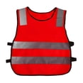 thumbnail image 3 of Child Safety Reflective Waistcoat Work Cycling Clothes - red, 42x47x5cm, 3 of 9