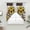 Yellow Beige Ivory, variant on Yellow Sunflowers Swag Valances for Windows, Kitchen Curtains 36 Inch Length 2 Panels Set, Western Star Farmhouse White Wooden Short Curtains for Small Windows Rod Pocket Cafe Curtains Drapes 28"x36"