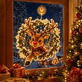 thumbnail image 5 of Diceymbol Christmas Suction Cup Window Light Light-Up Festive Window Scene Flat Plastic Christmas Decoration with Warm LED Lights, 7.09 in Reindeer, 5 of 5