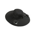 thumbnail image 1 of Sombrero de ala ancha para exteriores, para pesca, playa, con 2 ventiladores solares, ligero negro, 1 of 9