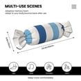 thumbnail image 2 of Candy Pillow With Pillow Core 24.6×9.8in Durable Cord Opening And Closing Design Waterproof And Easy To Install Light Blue Stripe_1, 2 of 8