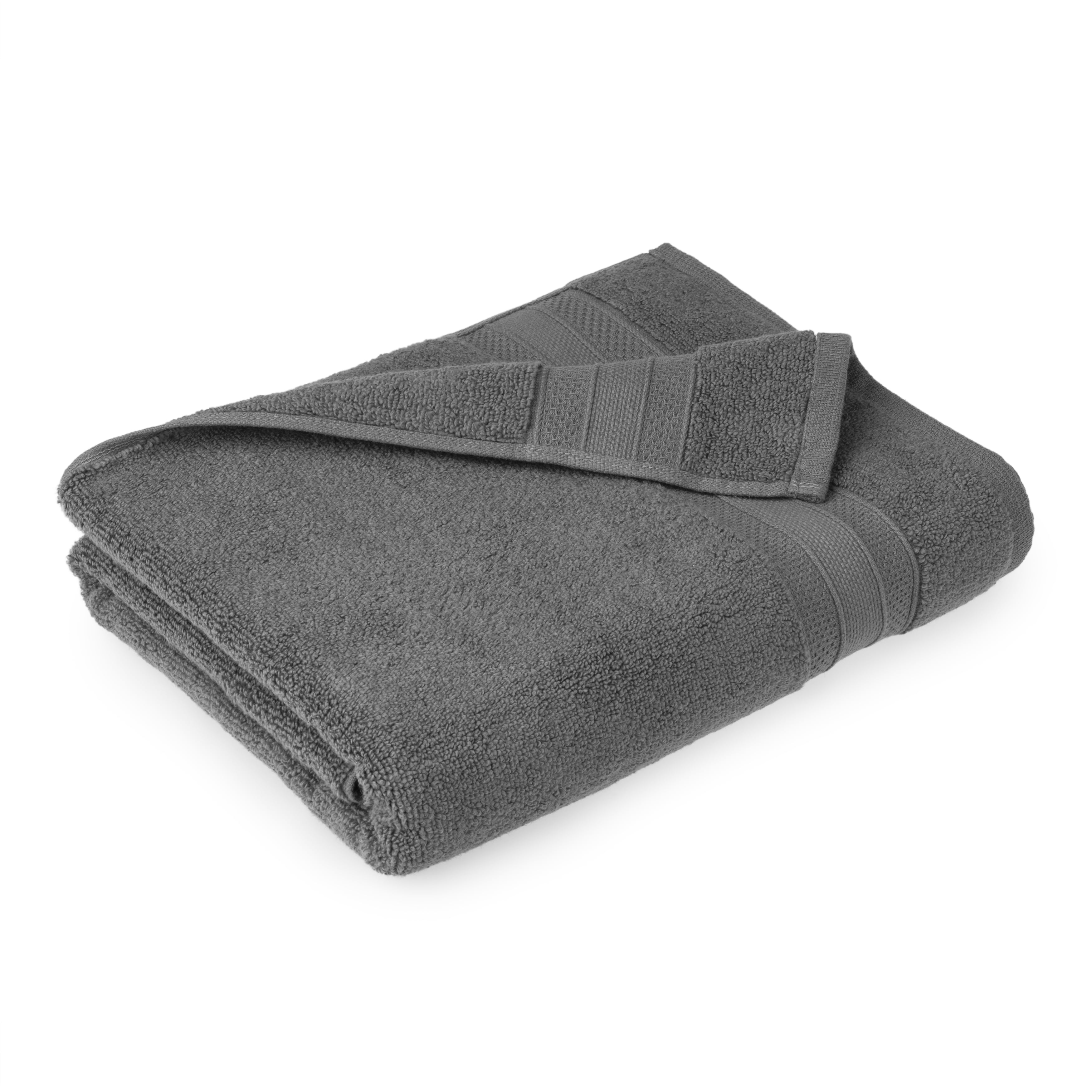 Decorative Charcoal Bath Towel