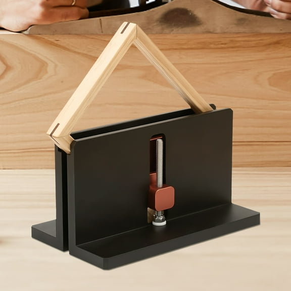 Ikoopy 2Pcs Right Angle Spline Jig CNC Aluminum Alloy Corner Dovetail Jig Sturdy Right Angle Spline Clip Right Angle Spline Fixture Tool for 5-42mm Thick Frame