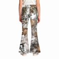 thumbnail image 5 of Grblisyd Girls Camo Pants Flare Leg Kids Camo Maple Leaf Print Pants School Uniform Slacks Preppy Clothes With Button and Pockets, 5 of 6