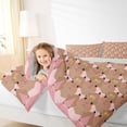 thumbnail image 3 of Erosebridal rodent Animal Capybara 7-Piece Bedding Comforter Set,Pink Brown King Bedding Sets For Kids ,Reversible Gray, 3 of 7