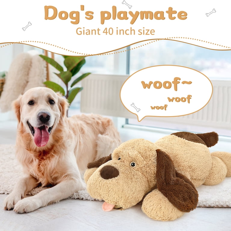 anxiety chew toys for dogs Potaroma Dog Squeaky Chew Toy for Aggressive Chewers