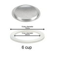 thumbnail image 1 of MYG Rubber Seal/Rings+Filter -Replacement- Sizes 6 Cup Espresso coffee Maker Moka Pot, 1 of 9