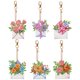 thumbnail image 1 of Llavero Con Diamante 6 Unidades Flores Barril Mandala Doble Cara, 1 of 7