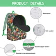 thumbnail image 4 of Flowers Print Bookbag for School College Campus, Large Capacity Backpack with Laptop Sleeve for Students, Durable Everyday Rucksack for Commuting Work Travel, Unisex Gift for Teens Adults, 4 of 5