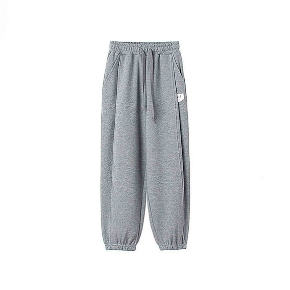 Huanglei Girls Active Pants Jogger Sweatpants With Pockets Kids Trousers Casual Solid Pants