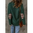 thumbnail image 3 of Ushdele Chic Green Plaid Pullover, Long Sleeves, Fit Like a Dream!, 3 of 8
