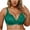 Green, variant on Padded Sports Bras for Women Women's Push up Lace Bra, Underwire V-Neck Full Cover Bras Plus Size Support Unpadded Everyday Balconette 46/105E