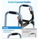 thumbnail image 5 of Andadores plegables HOMLAND para personas mayores con ruedas, ligeros, con ruedas, FSA/HSA, con altura ajustable y estructura de aluminio, color azul, 5 of 5