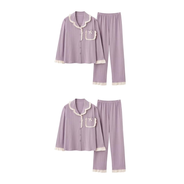 stanreset Satin Pyjama Set Women - Flattering Soft And Comfortable Variety Of Colors B6804 XL,1 2Set