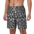 thumbnail image 2 of Uemuo simple white Snowflake Pattern Mens Swim Trunks Quick Dry Board Shorts with Mesh Lining, Stretch Beach Shorts Quick Dry No-Chafing Board Shorts-3X-Large, 2 of 9