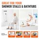 thumbnail image 2 of Shower Chair, Shower Seat with Back, Adjustable Height Shower Stool, Shower Chair for Inside Shower Bathtub, Non-slip Bathroom Bench Bath Chair for Elderly Disabled Handicap, 350 lbs Capacity, 2 of 8