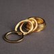 thumbnail image 1 of Anillo plano de oro galvanizado para colgar pulido, llavero de imitación de oro, protección de orificios para llavero, 1 of 3