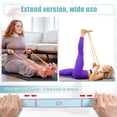 thumbnail image 3 of Correa de estiramiento de yoga Unique Bargains con 9 lazos, banda elástica de ejercicio, correa de fitness expandible azul, 3 of 7