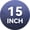 15In-Estate Blue, variant on BALEAF Women's 15" Long Shorts Below The Knee Capri Hiking Cargo Shorts Lightweight Quick Dry Elastic Waist for Casual Black L