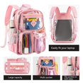 thumbnail image 3 of Mochila KEBEIXUAN Clear Heavy Duty PVC Transparente Púrpura, 3 of 7